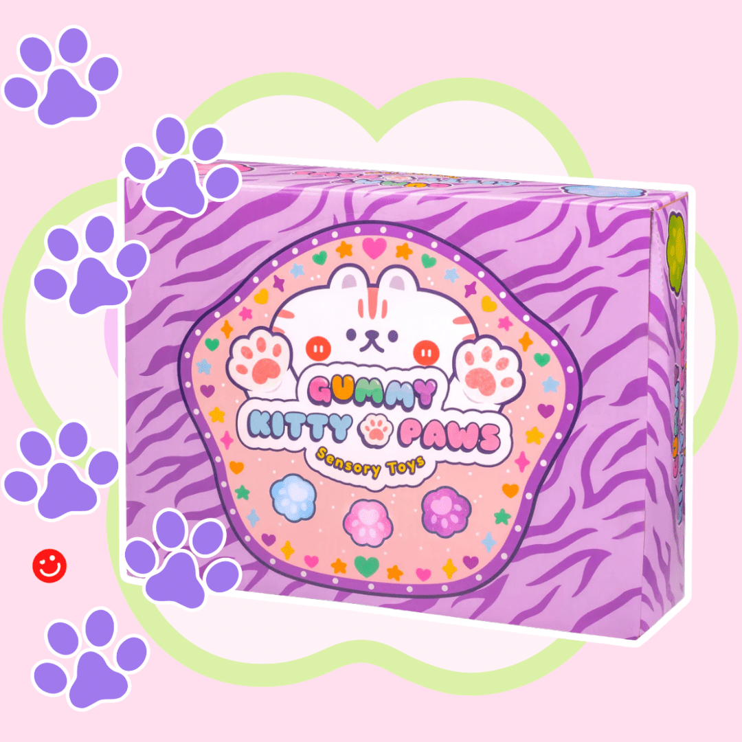 Kawaii Gummy Kitty Paws Squishy Sensory Toy