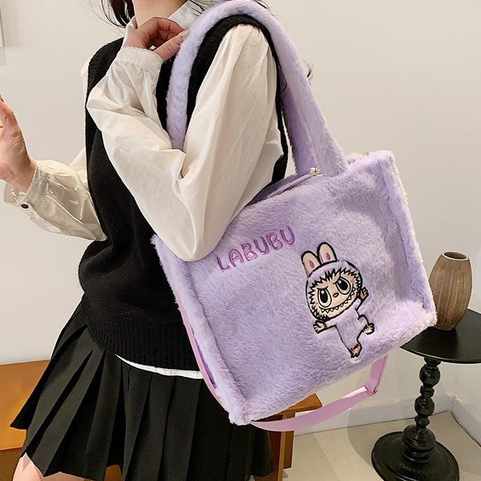 Kawaii Labubu Plush Shoulder Crossbody Bag