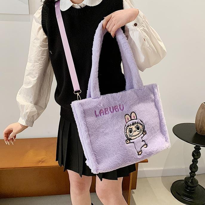 Kawaii Labubu Plush Shoulder Crossbody Bag