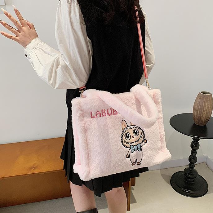 Kawaii Labubu Plush Shoulder Crossbody Bag