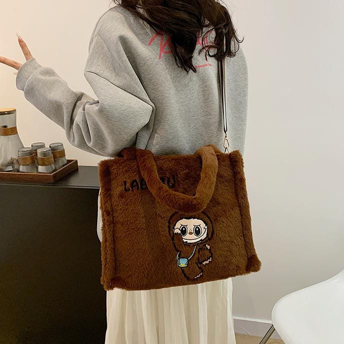 Kawaii Labubu Plush Shoulder Crossbody Bag