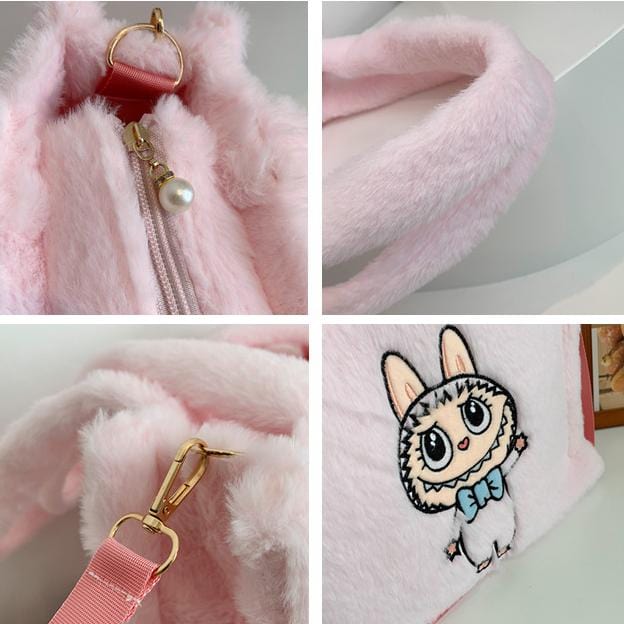 Kawaii Labubu Plush Shoulder Crossbody Bag