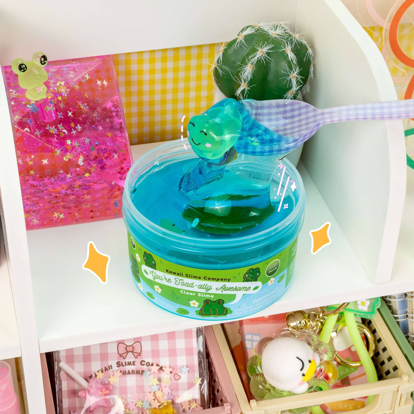 Kawaii Slime Co. You're Toad-ally Awesome Clear Slime