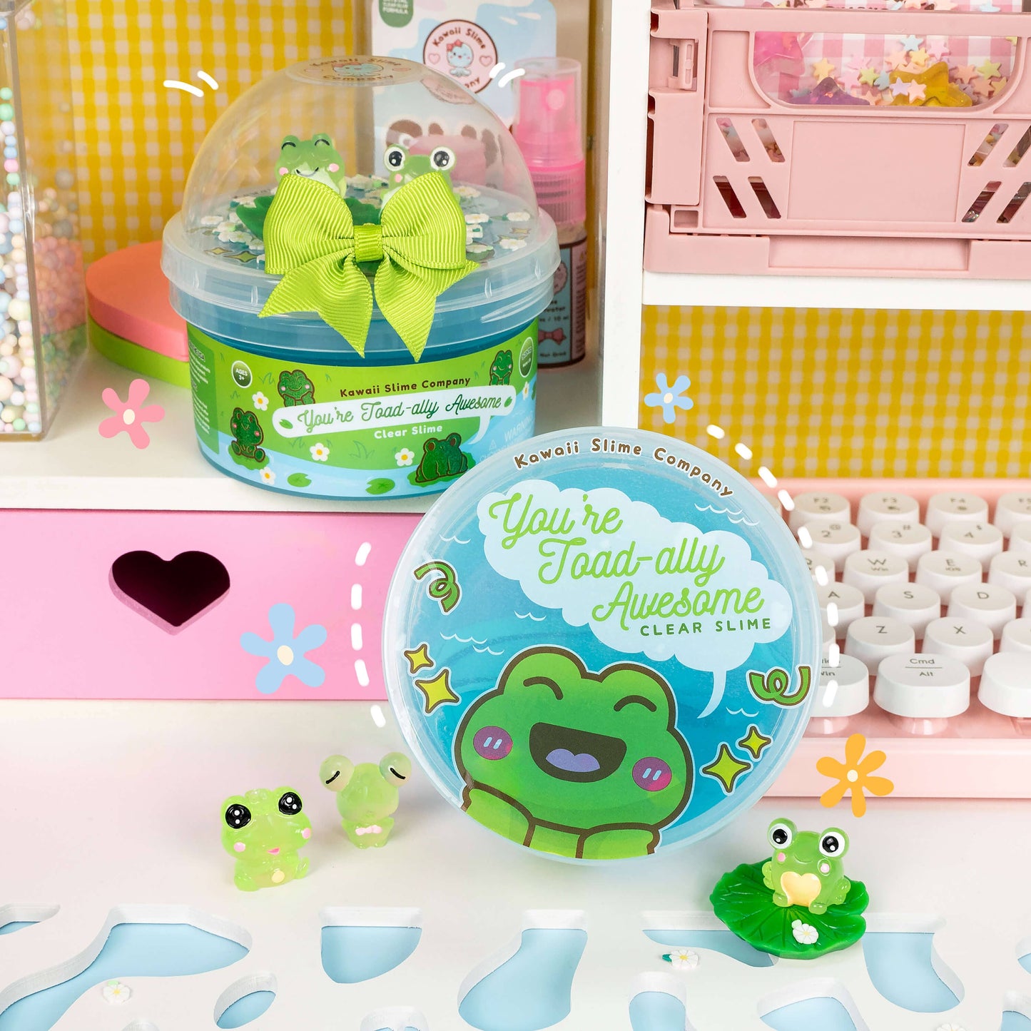 Kawaii Slime Co. You're Toad-ally Awesome Clear Slime