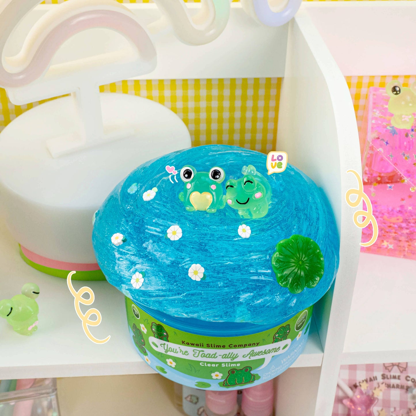 Kawaii Slime Co. You're Toad-ally Awesome Clear Slime