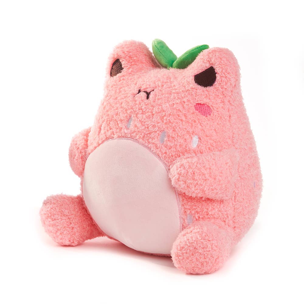 Kawaii Strawberry Wawa Cute Pink Frog Plushie