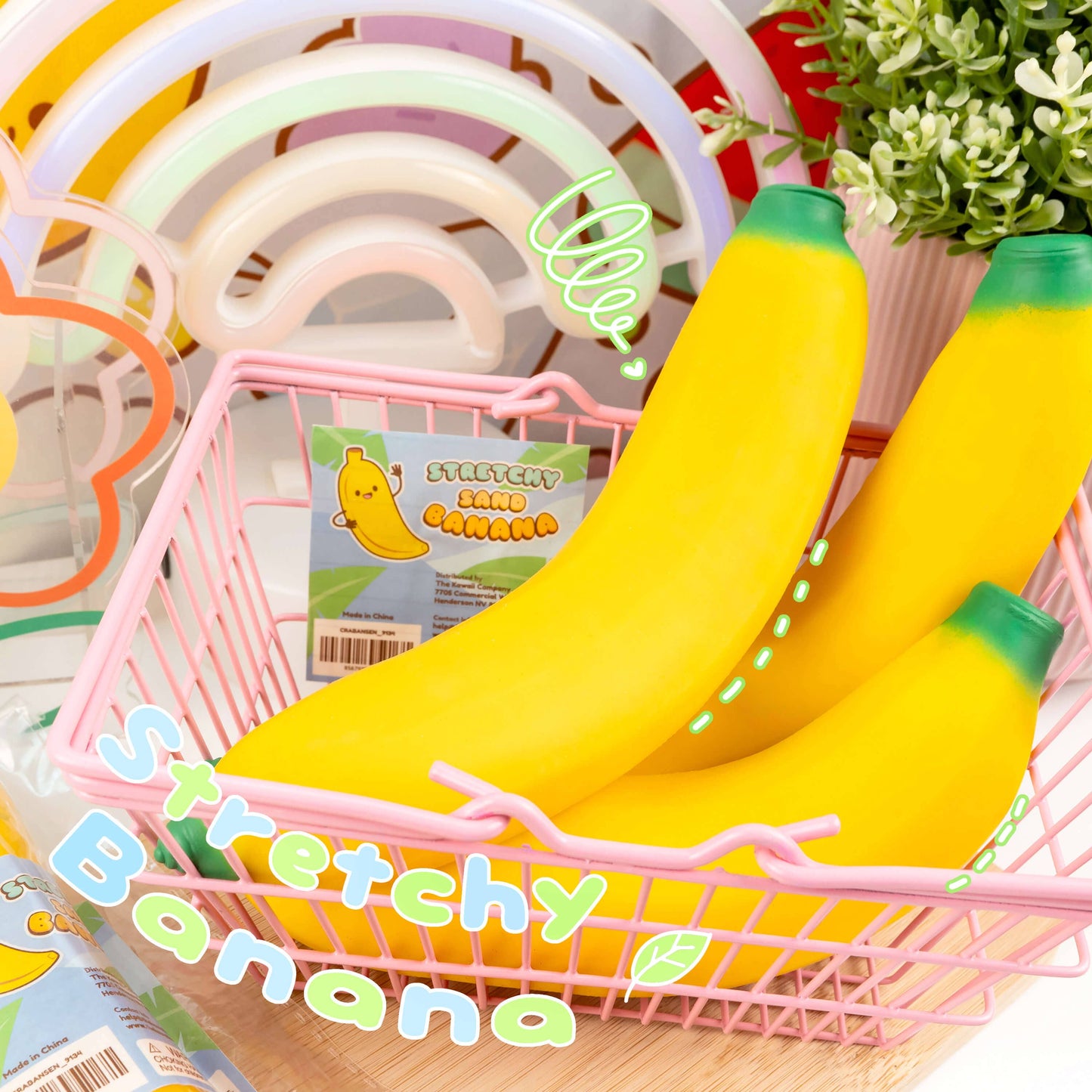 Kawaii Vegetable Market Crazy Banana Sensory Sand Toy