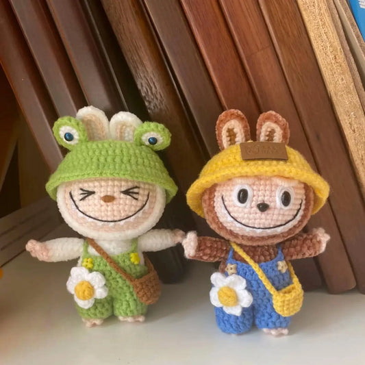 Labubu Crochet Pattern – Cute Smiling Bunny Amigurumi Plush PDF Tutorial