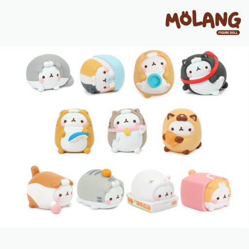 Molang Lazy Cat Costume Figure Blind Box Random Toy Vol.5