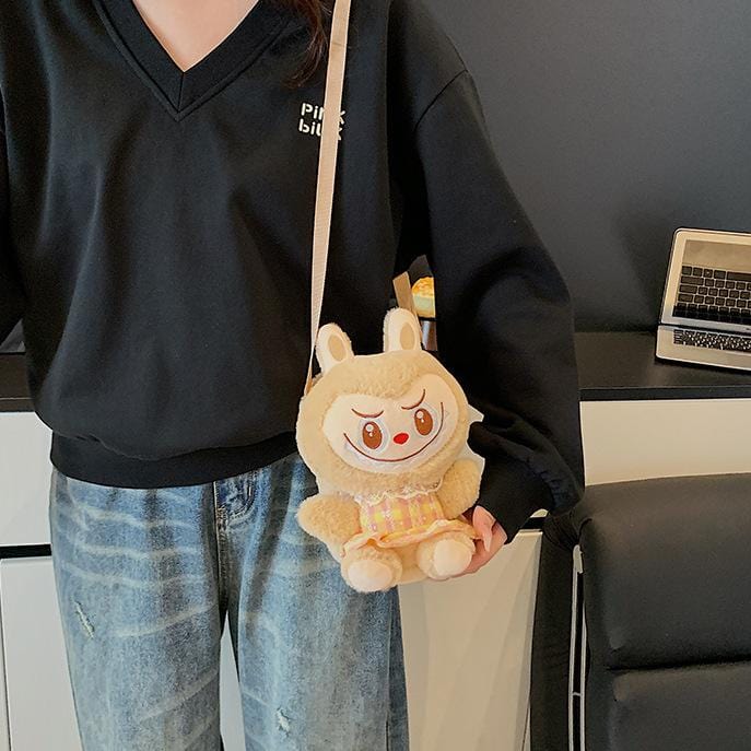 Plush Labubu Crossbody Bag