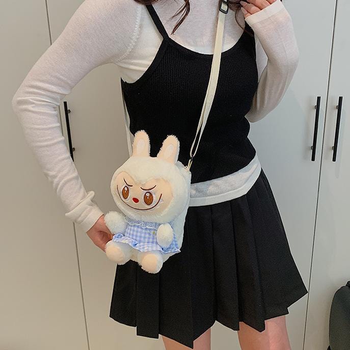 Plush Labubu Crossbody Bag