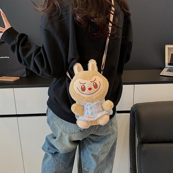 Plush Labubu Crossbody Bag