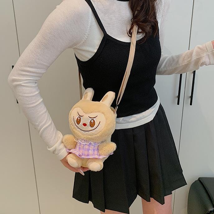 Plush Labubu Crossbody Bag
