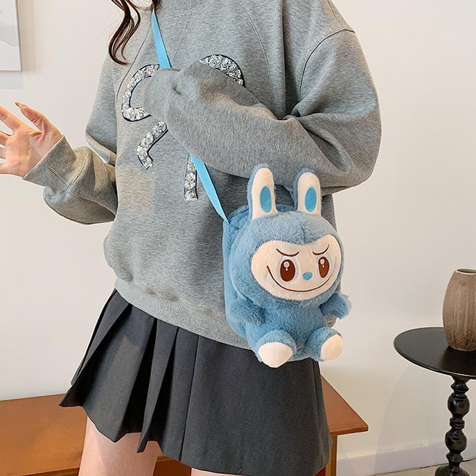 Plush Labubu Crossbody Bag