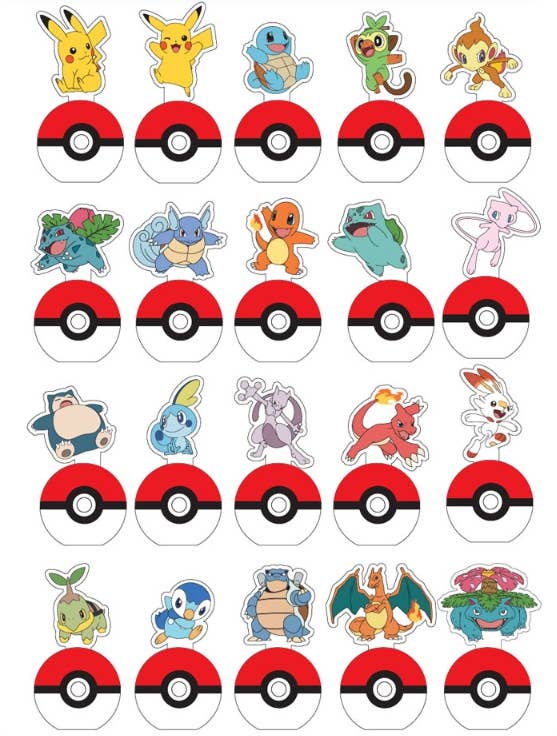 Pokémon Character Stamp Random Capsule Toy