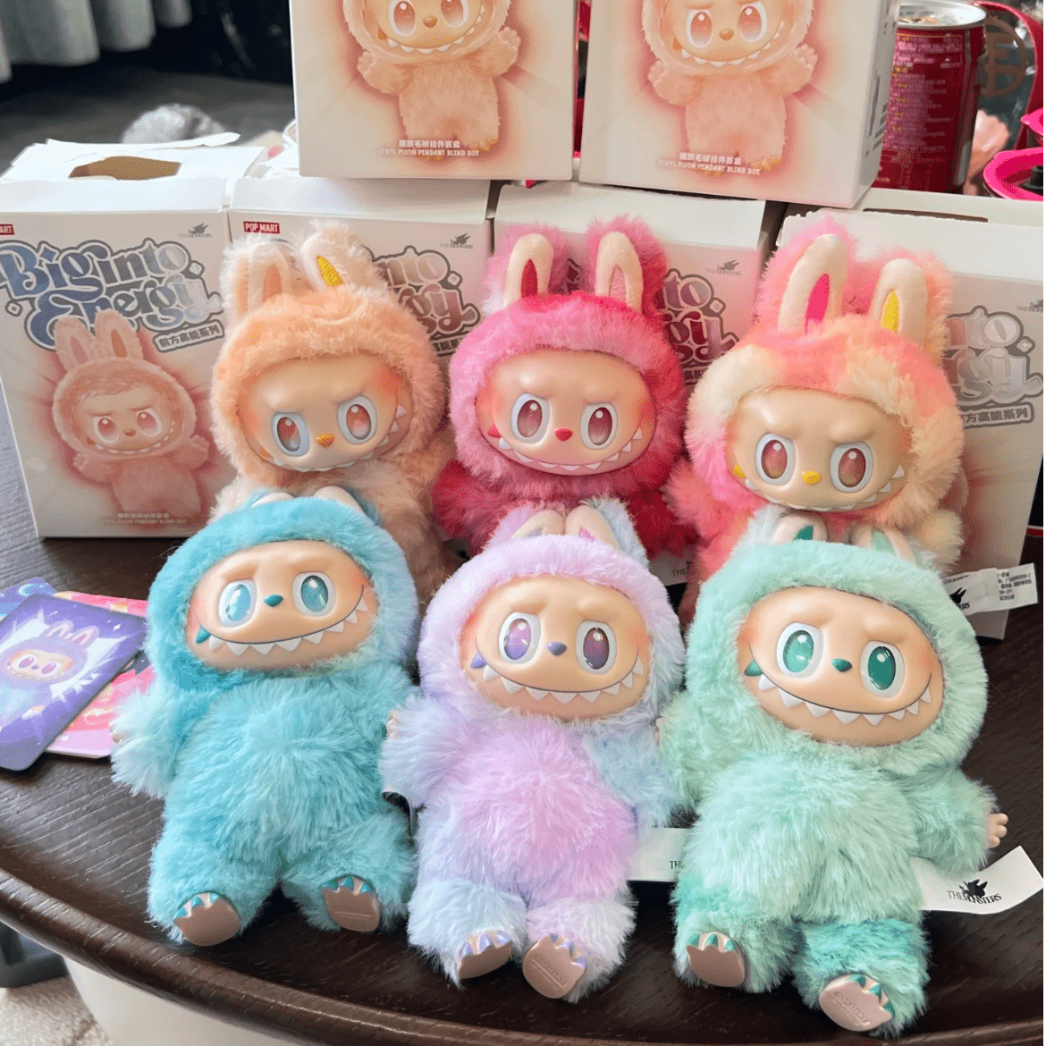 Pop Mart Labubu Big Into Energy Plush Keychain Doll Random Blind Box