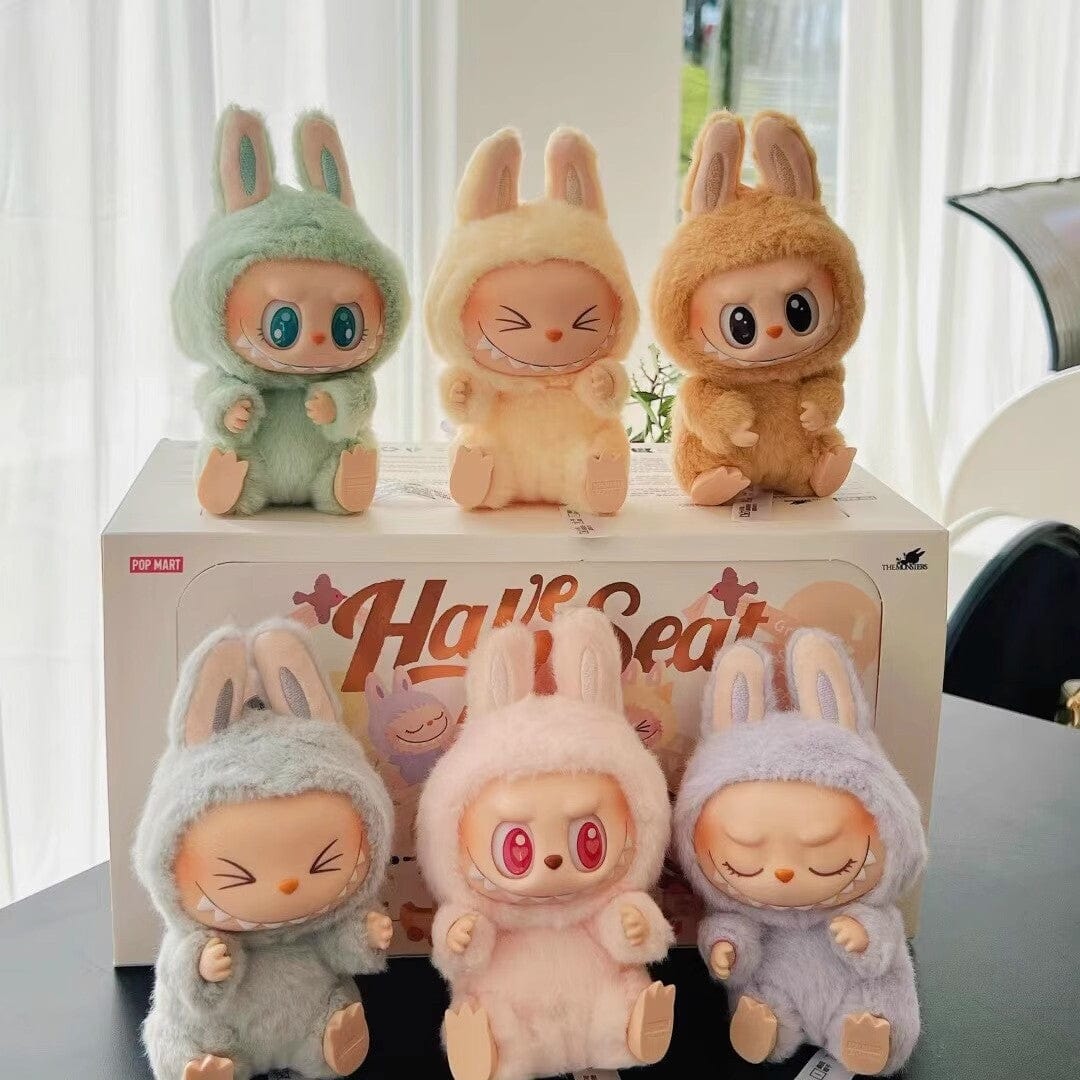 Pop Mart Labubu The Monsters Plush Keychain Doll Random Blind Box
