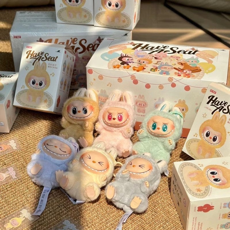Pop Mart Labubu The Monsters Plush Keychain Doll Random Blind Box