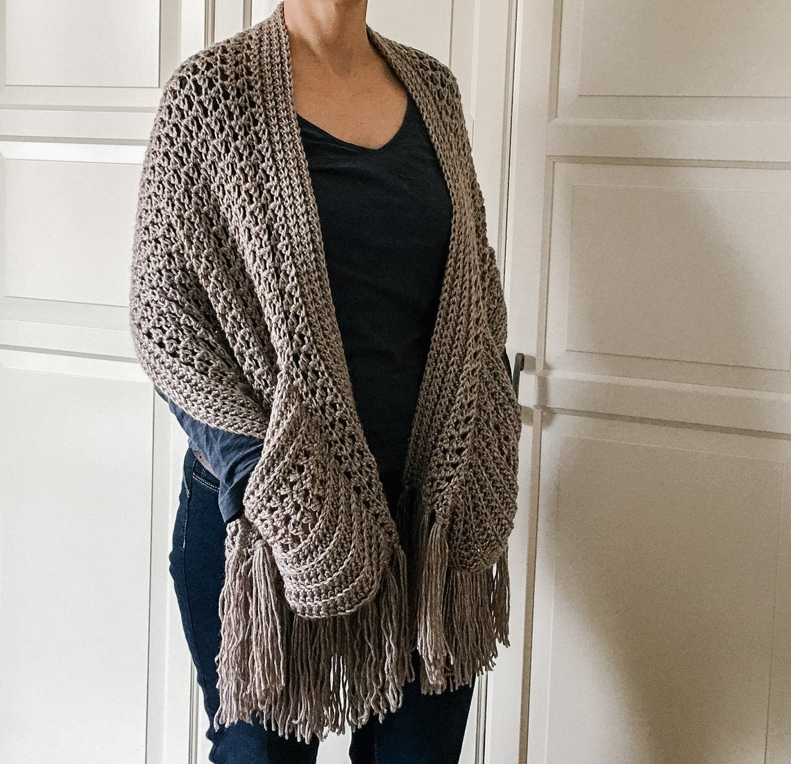 EASY Crochet Boho Scarf Pattern
