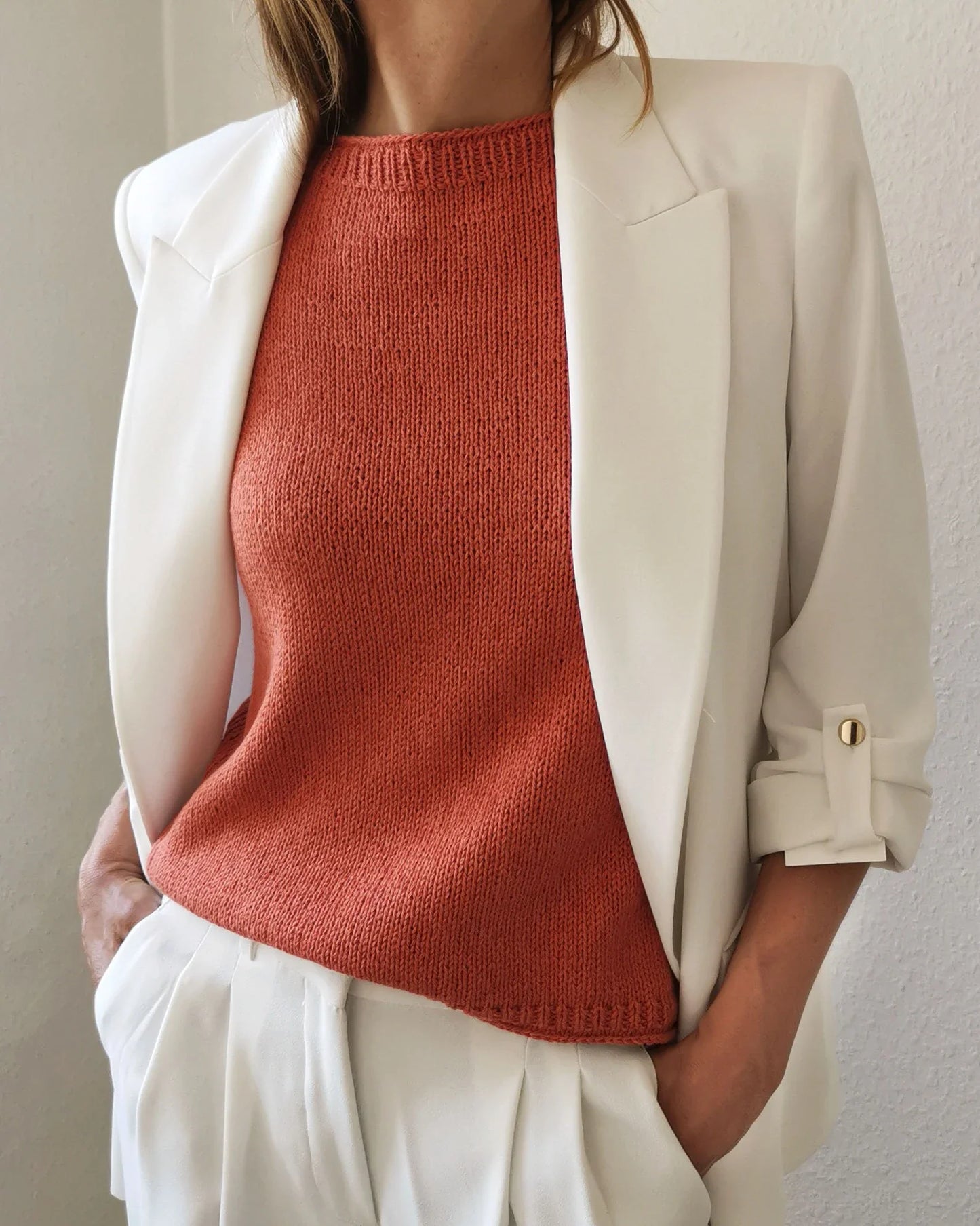 SABAI Top Knitting Pattern – Beginner PDF (3 Languages)