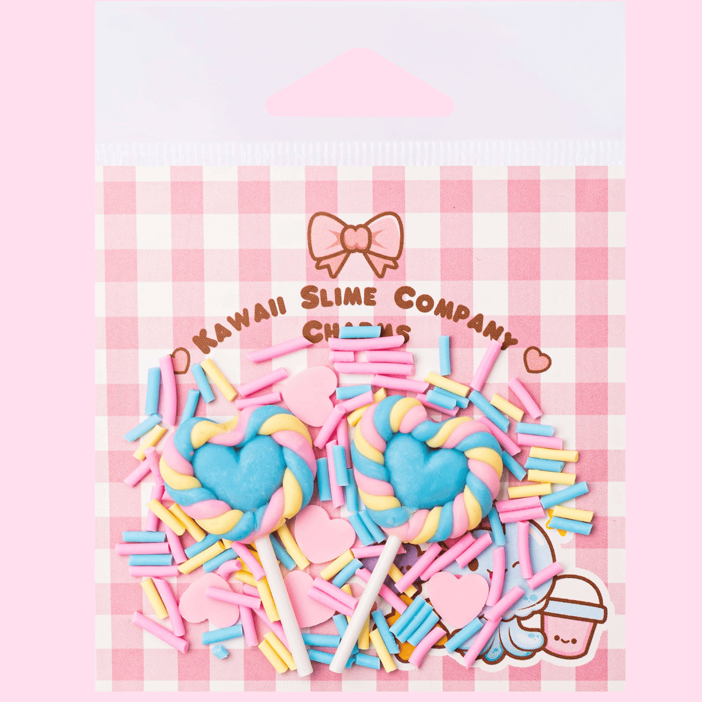 Slimer Topper Cotton Candy Lollipop Slime Toppings Charm Bag