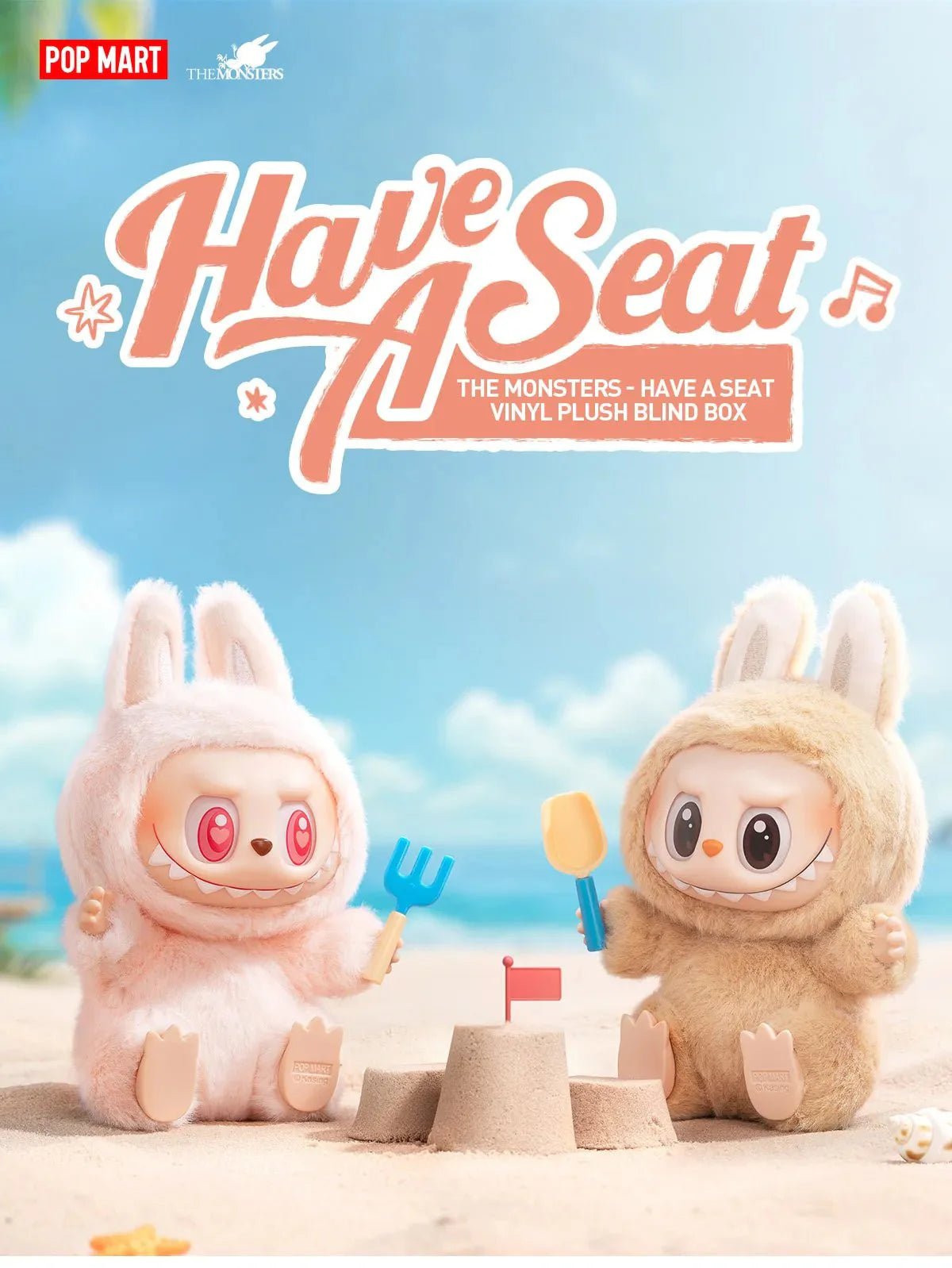 Pop Mart The Monsters Labubu Have a Seat Vinyl Plush Blind Box